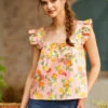 Fit To Be Tied Top -ModCloth 207301 lemon 1
