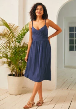 ModCloth Surplice And Demand Navy Midi Dress – Sleeveless V-Neck Sophisticated Day Dress 11 ModCloth Surplice And Demand Navy Midi Dress – Sleeveless V-Neck Sophisticated Day Dress -ModCloth 207315 nvy 1