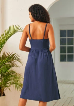 ModCloth Surplice And Demand Navy Midi Dress – Sleeveless V-Neck Sophisticated Day Dress 10 ModCloth Surplice And Demand Navy Midi Dress – Sleeveless V-Neck Sophisticated Day Dress -ModCloth 207315 nvy 3