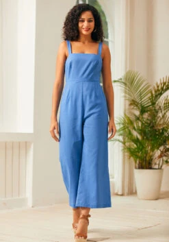 Funky Flare Jumpsuit 11 Funky Flare Jumpsuit -ModCloth 207316 DENIM BLU 4