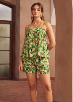 Skylight Silhouette Tank Top -ModCloth 207329 RRETTY PLUMAGE GUMBALL 4