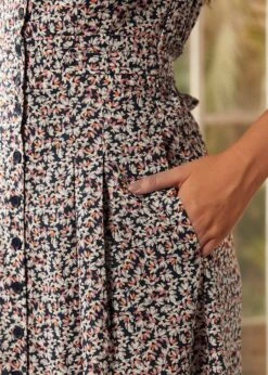 Seeking Out Sunshine Fit And Flare Dress 16 Seeking Out Sunshine Fit And Flare Dress -ModCloth 207335 NVYFL 7