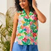 Spotlight Spark Sleeveless Shirt -ModCloth 207355 DINO FLAGE 1