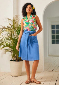 ModCloth Ivory and Yellow Polka Dot Spotlight Spark Sleeveless Button-Up Shirt -ModCloth 207355 DINO FLAGE 4