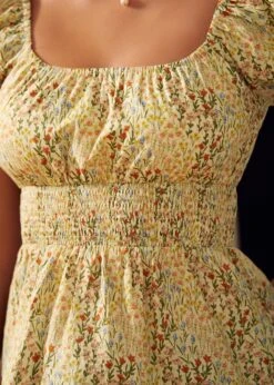 ModCloth Candlelit Café Cream Peplum Blouse – Romantic Puff Sleeve Cotton Top 13 ModCloth Candlelit Café Cream Peplum Blouse – Romantic Puff Sleeve Cotton Top -ModCloth 207401 CREAM MULTI HP 6