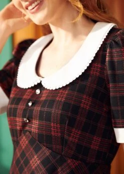 Soda Fountain Sweetie Empire Dress -ModCloth 207550 REDPL 7