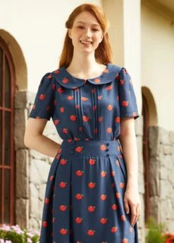 At The Sock Hop Collar Blouse