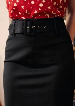 Cozy By The Fireside Pencil Skirt -ModCloth 207597 BLK 7