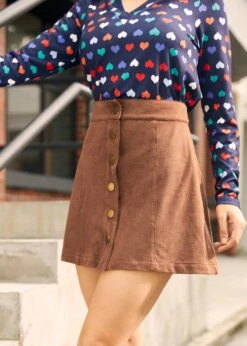 Twirling Twilight A-Line Skirt -ModCloth 207598 CAMEL 2