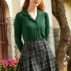 Forever In Fashion Pleated Skirt -ModCloth 207612 FORESTGRNPL 1