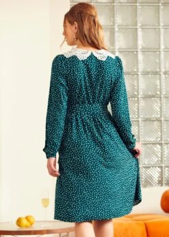 Sway This Way Shirt Waist Dress -ModCloth 207623 GRN 3