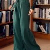 Cider, Spice & Everything Nice Wide Leg Pants -ModCloth 207639 GRN 2