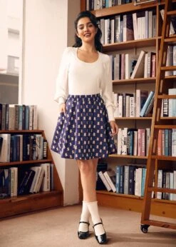 Twirl Into Fall A-Line Skirt -ModCloth 207643 FOX 1