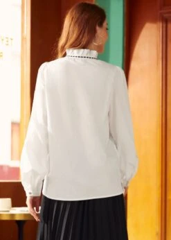 Whispering Sweet Nothings Blouse 12 Whispering Sweet Nothings Blouse -ModCloth 207649 IVORY 3