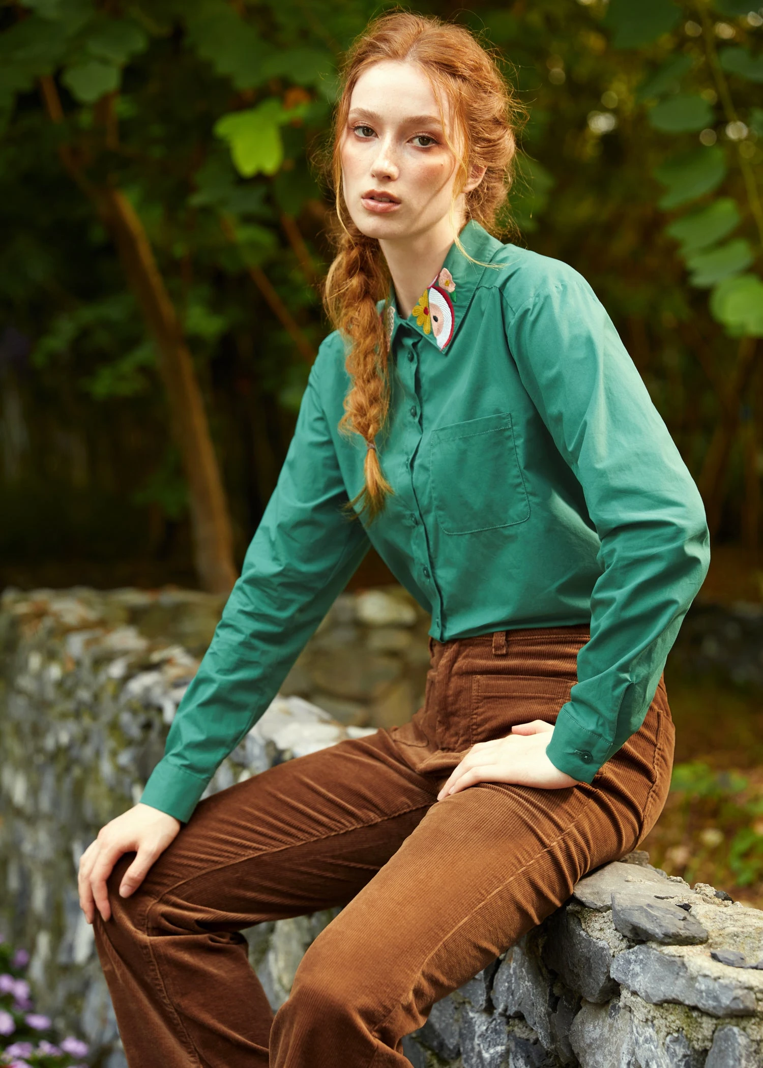 ModCloth Such A Flirt Mushroom Embroidered Pullover Top – Whimsical Cotton-Blend Shirt with Pockets 8 ModCloth Such A Flirt Mushroom Embroidered Pullover Top – Whimsical Cotton-Blend Shirt with Pockets - Image 6