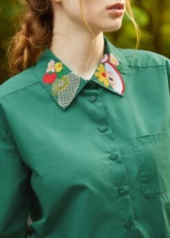 ModCloth Such A Flirt Mushroom Embroidered Pullover Top – Whimsical Cotton-Blend Shirt with Pockets 19 ModCloth Such A Flirt Mushroom Embroidered Pullover Top – Whimsical Cotton-Blend Shirt with Pockets -ModCloth 207650 GRN 7