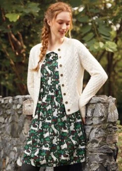 Twist & Shout Cable Cardigan -ModCloth 207667 HEATHEROATMEAL HP 2