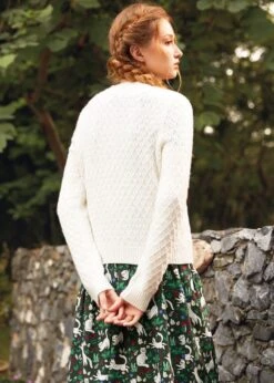 Twist & Shout Cable Cardigan -ModCloth 207667 HEATHEROATMEAL HP 3