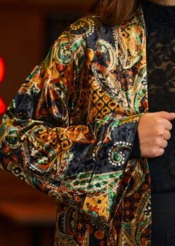 ModCloth Old School Opulence Paisley Knit Kimono with Pockets -ModCloth 207706 PSLY 7