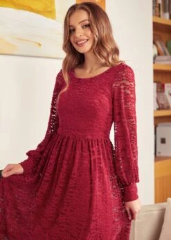 Dazzling In The Discotheque Turtleneck Dress 13 Dazzling In The Discotheque Turtleneck Dress -ModCloth 207715 Red 5
