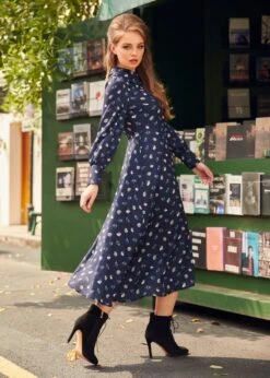 Romantic Era Button Front Midi Dress -ModCloth 207734 CATNAV HP 2