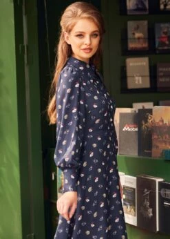 Romantic Era Button Front Midi Dress -ModCloth 207734 CATNAV HP 6 5