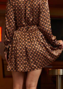 Geo Pleated Mini Skirt -ModCloth 207741 GEOGD 3