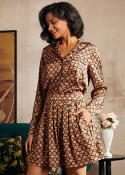 Playful Past Gold Geometric Long Sleeve Blouse – Vintage Pajama Style Pullover 20 Playful Past Gold Geometric Long Sleeve Blouse – Vintage Pajama Style Pullover -ModCloth 207743 GEOGD 2 b6d93fa8 ee36 459b ab26 aa6af2b2982f