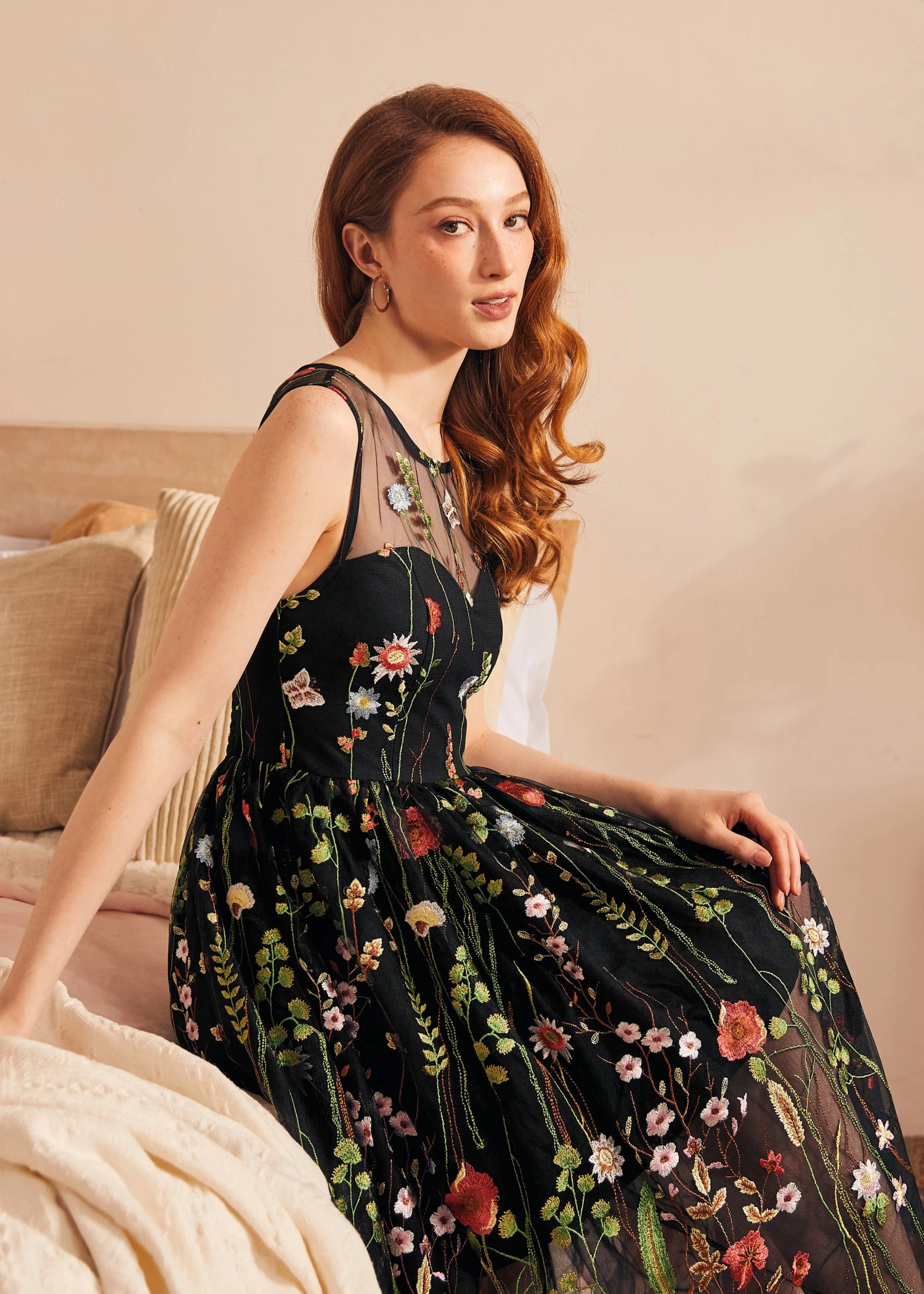ModCloth Mystique Mirage Gothic Garden Dark Floral – Vintage Fit & Flare Knit Dress 3 ModCloth Mystique Mirage Gothic Garden Dark Floral – Vintage Fit & Flare Knit Dress