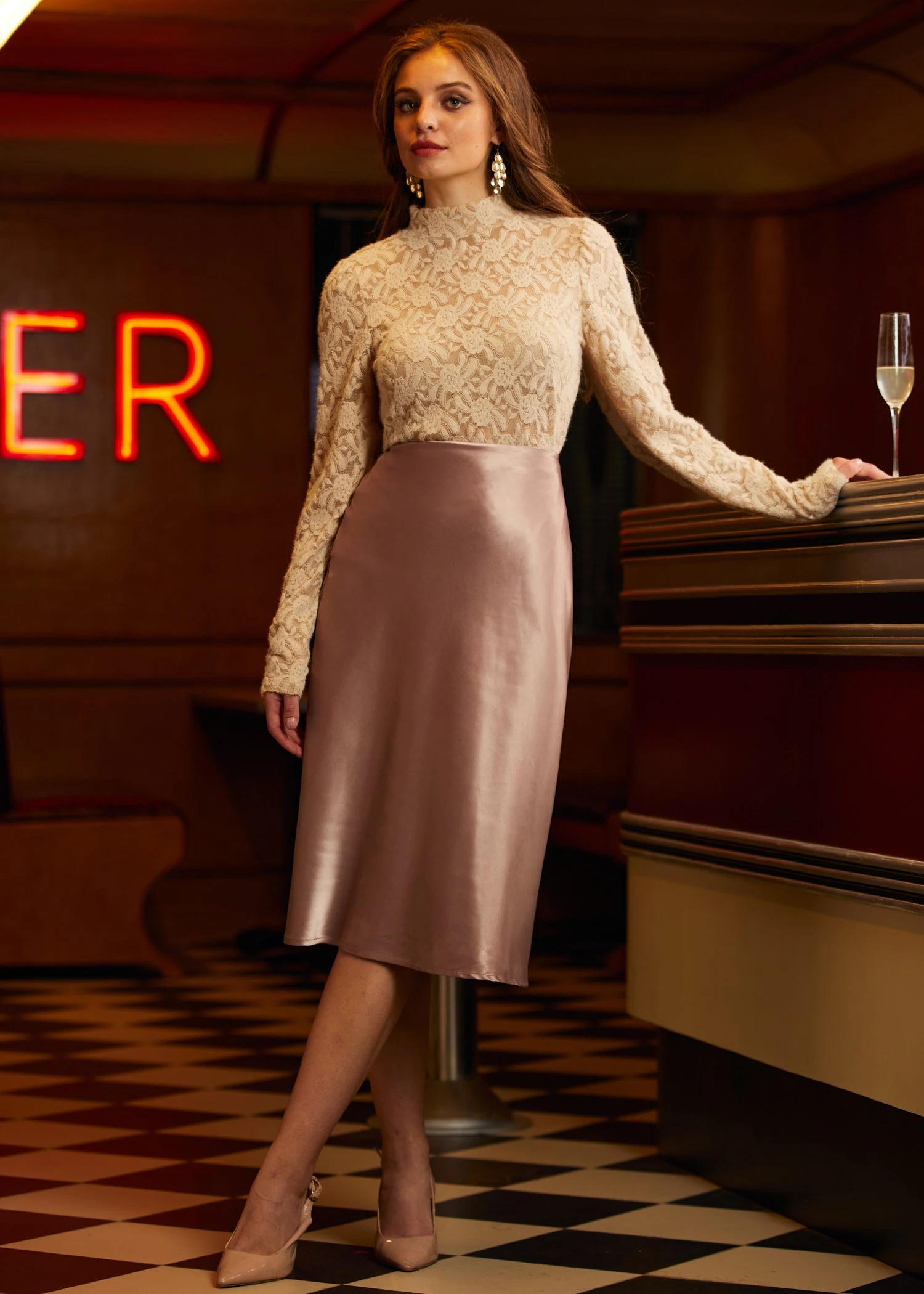 A Little Love Bias Midi Skirt 3 A Little Love Bias Midi Skirt