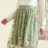Serenity Dirndl Skirt -ModCloth 207775 SAGE 2 2