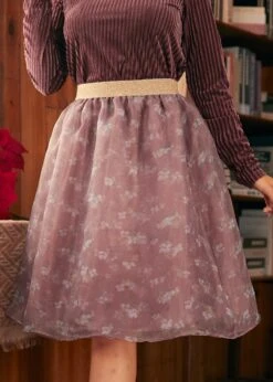 ModCloth Alpine Dream Lilac Whisper – Vintage Dirndl High-Waist Skirt -ModCloth 207776 Lavender 4