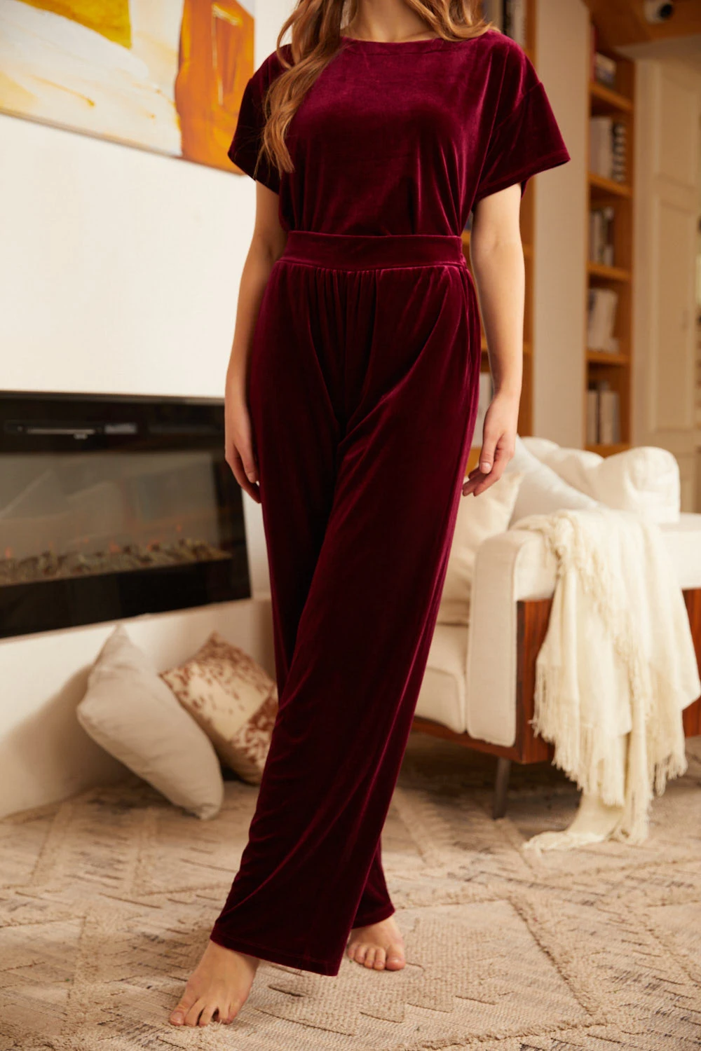 ModCloth Living It Up Raisin Knit Wide Leg Pants – High-Waisted Elastic Pull-On Trousers 5 ModCloth Living It Up Raisin Knit Wide Leg Pants – High-Waisted Elastic Pull-On Trousers - Image 3