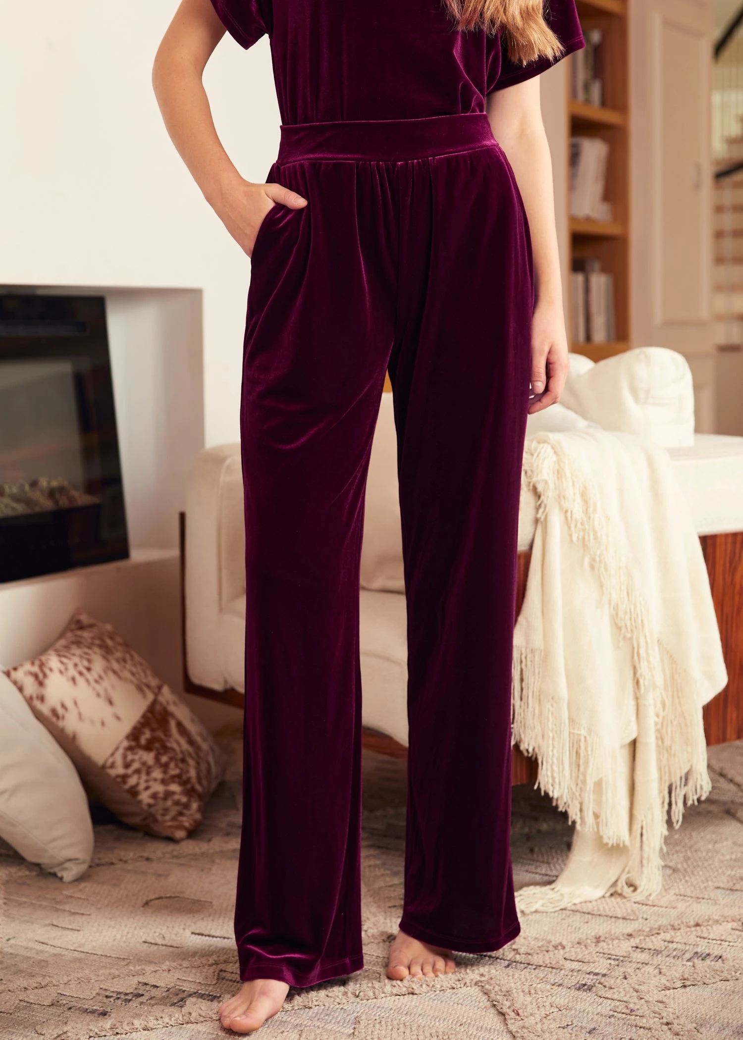 ModCloth Living It Up Raisin Knit Wide Leg Pants – High-Waisted Elastic Pull-On Trousers 3 ModCloth Living It Up Raisin Knit Wide Leg Pants – High-Waisted Elastic Pull-On Trousers