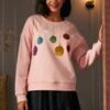 Festive Folly Ball Sweatshirt -ModCloth 207798 PINKORNAMENT 4
