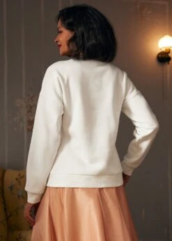 Winter's Whisper Snowflake Sweatshirt -ModCloth 207801 SNOWFLAKECREAM 3