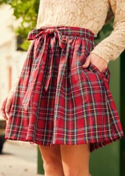 ModCloth Charmed I'm Sure Cherry Checker Plaid – Bow Detail Flare Dirndl Skirt 9 ModCloth Charmed I'm Sure Cherry Checker Plaid – Bow Detail Flare Dirndl Skirt -ModCloth 207806 REDPL 2 2