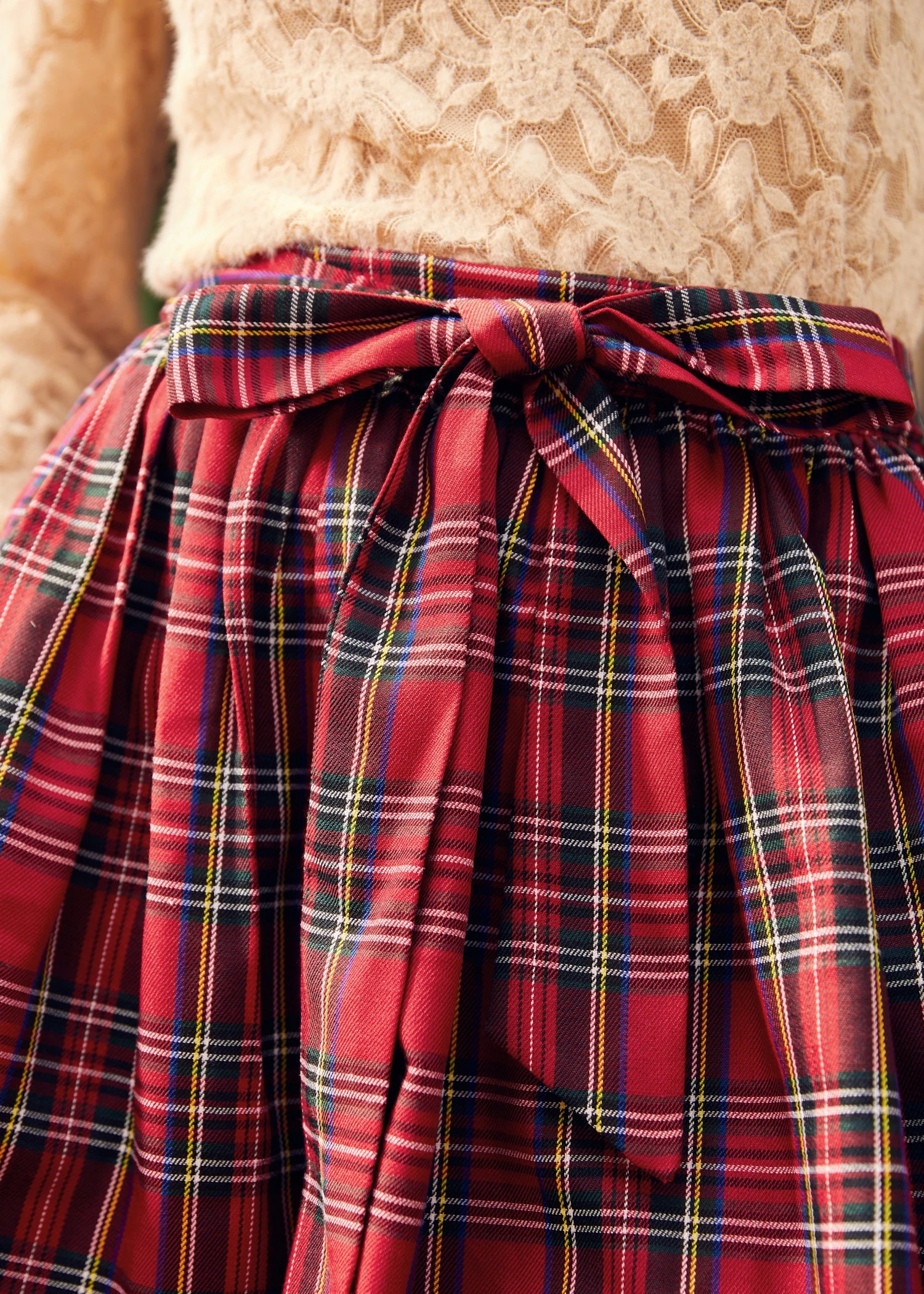 ModCloth Charmed I'm Sure Cherry Checker Plaid – Bow Detail Flare Dirndl Skirt 7 ModCloth Charmed I'm Sure Cherry Checker Plaid – Bow Detail Flare Dirndl Skirt - Image 5