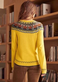 Retro Rebel Raglan Cardigan -ModCloth 207851 Mustard 3