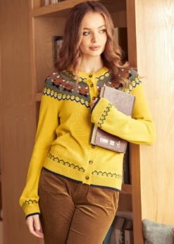 Retro Rebel Raglan Cardigan -ModCloth 207851 Mustard 4