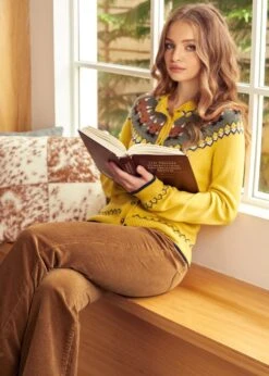 Retro Rebel Raglan Cardigan -ModCloth 207851 Mustard 5