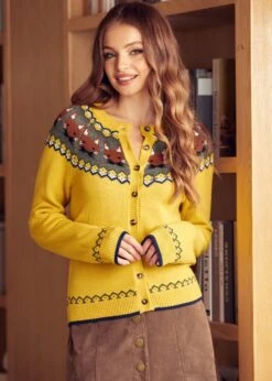 Retro Rebel Raglan Cardigan -ModCloth 207851 Mustard 9