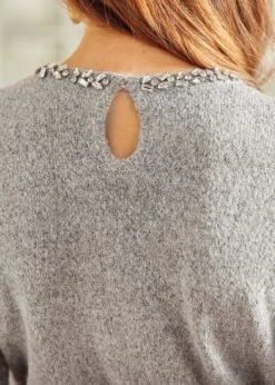 Gilded Age Long Sleeve Sweater 11 Gilded Age Long Sleeve Sweater -ModCloth 207855 HEATHERGRY 7 2