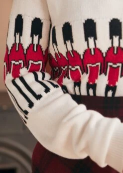 ModCloth Darling Of The Decades Bone China Boatneck Knit Pullover Sweater 13 ModCloth Darling Of The Decades Bone China Boatneck Knit Pullover Sweater -ModCloth 207862 Ivory 7