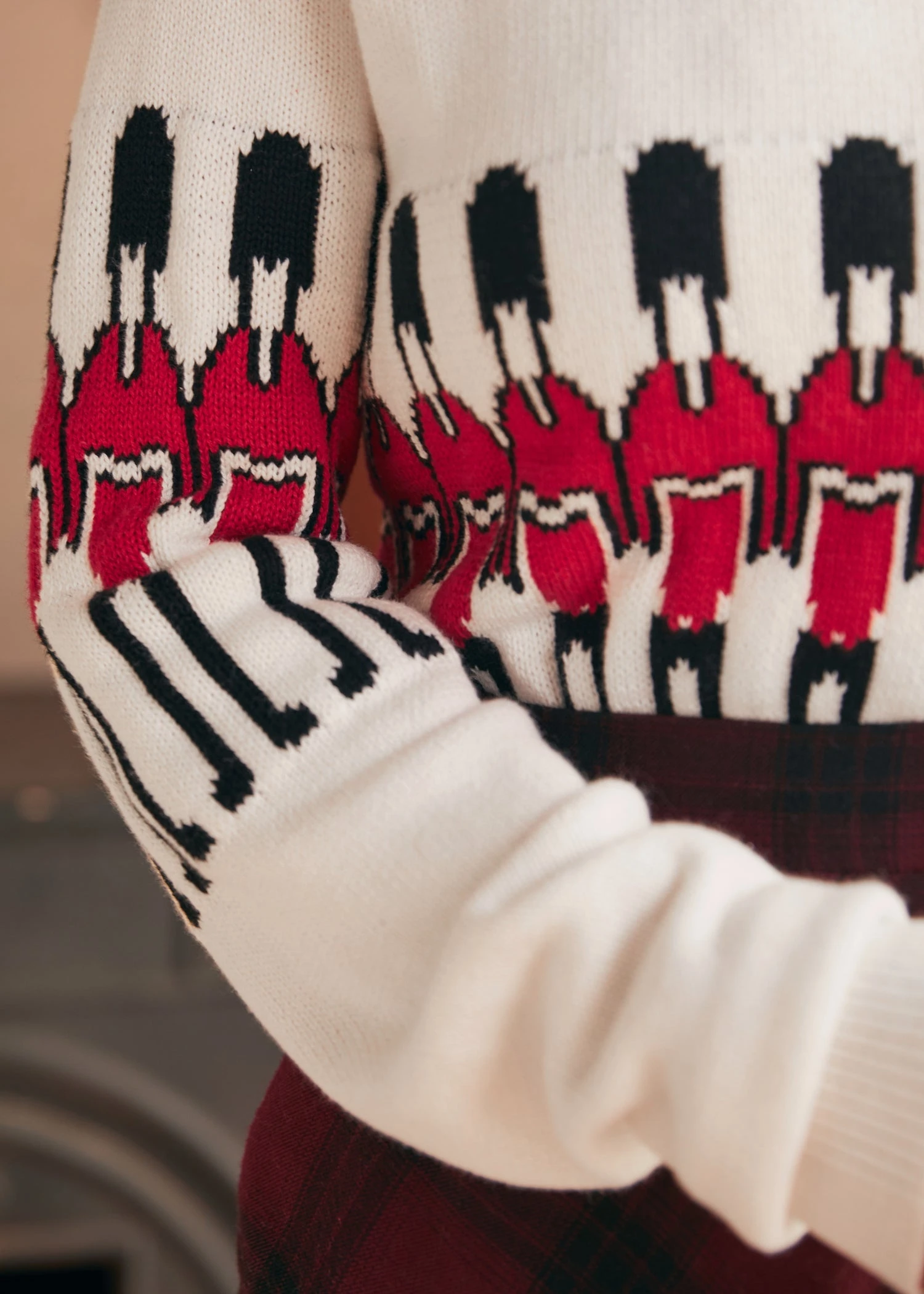 ModCloth Darling Of The Decades Bone China Boatneck Knit Pullover Sweater 8 ModCloth Darling Of The Decades Bone China Boatneck Knit Pullover Sweater - Image 6