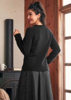 New York Liberty Eclipse Noir – WNBA Vintage Collegiate Crewneck Pullover -ModCloth 207869 BLK 3