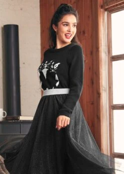 New York Liberty Eclipse Noir – WNBA Vintage Collegiate Crewneck Pullover -ModCloth 207869 BLK 4