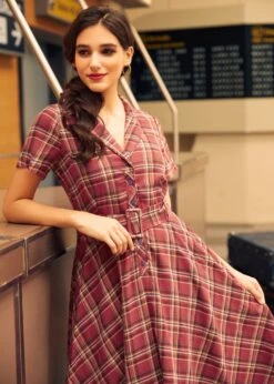 Rustic Elegance Casual Dress -ModCloth 207874 Red 6