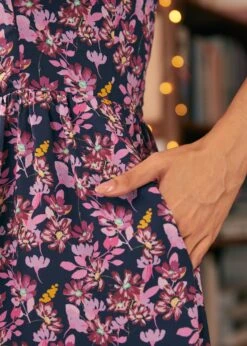 ModCloth Timeless Tapestry Midnight Bloom Floral Square Neck Midi Dress 12 ModCloth Timeless Tapestry Midnight Bloom Floral Square Neck Midi Dress -ModCloth 207890 NAVFL 7 2