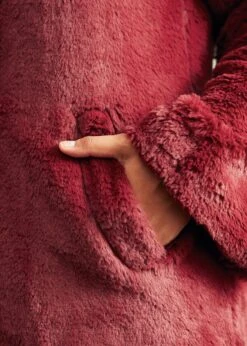 Retro Glam Swing Fur Coat -ModCloth 207894 RED 7